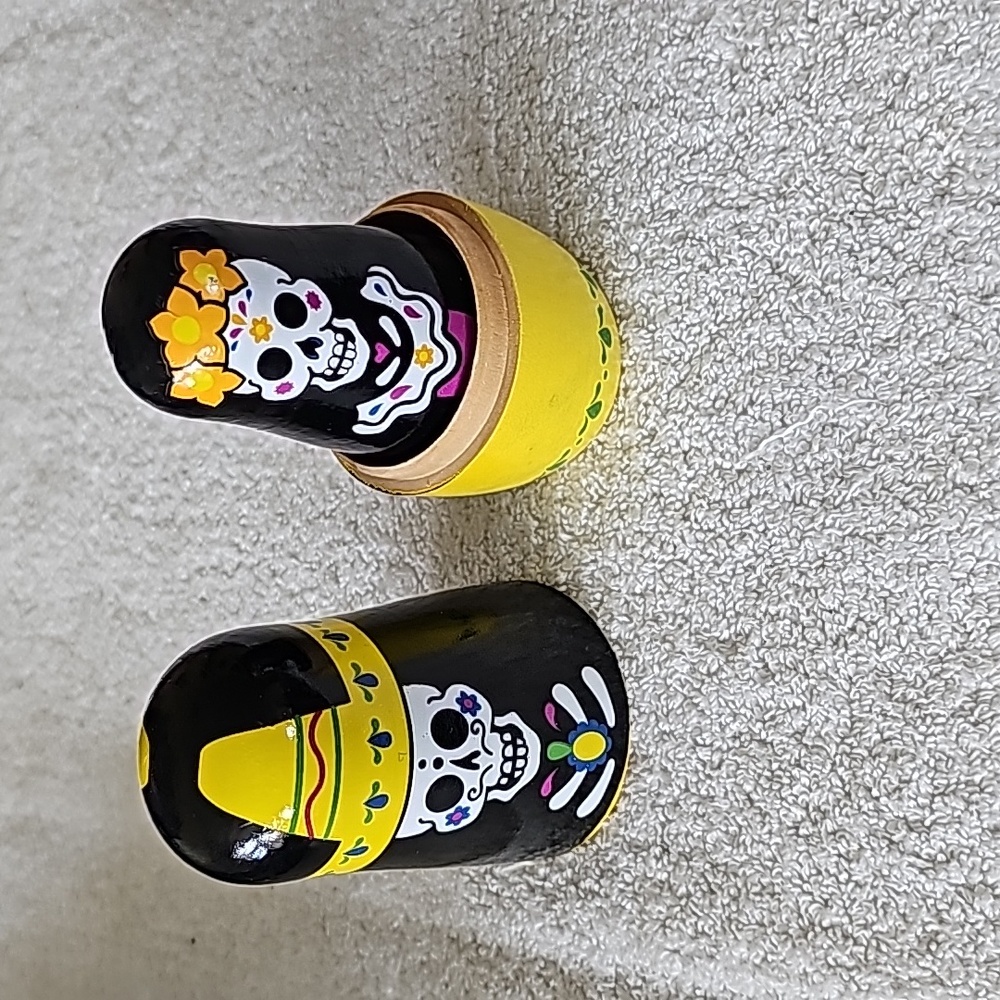 Sugar Skull Nesting Dolls - Picture 6 of 7